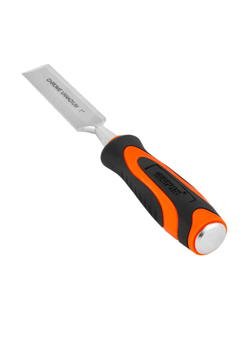GEEPAS Geepas Toolz 1" Wood Chisel GT59355, High-Quality Cr-V Construction, Induction Hardened, Equipped with TPR Handle, Light-Weight and Durable, Ideal for DIY, Home Improvement, General Repairs, Maintena  - Image 1