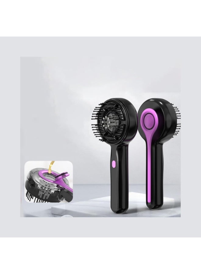 تايجر Black Electric Scalp Massager & Hair Brush – 2-in-1 Hair Growth Comb and Hair Oil Diffuser with 3 Adjustable Modes, Stimulates Scalp, Relieves Stress, Reduces Dandruff, Strengthens and Improves Hair Health - Image 4