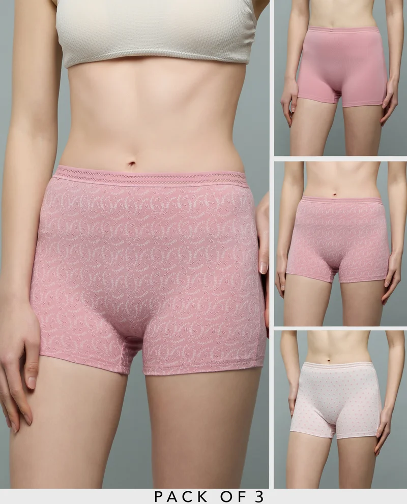 أر أند بي 3 Pack Printed Boyshorts