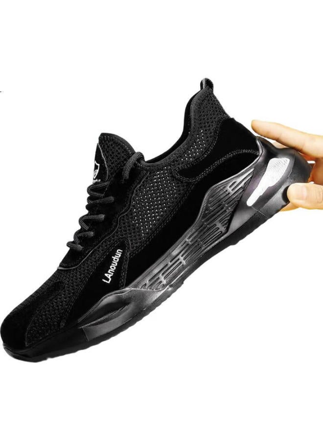 Blue Gull Shield Blue Seagull Shield Labor Protection Shoes Men'S Super Light Breathable Anti-Smashing Steel Toe Anti-Stab Safety Work Site Functional Shoes D1037N 39 - Image 1