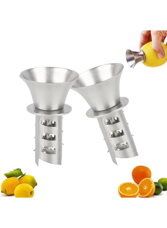 NANAO Manual Lemon Juicer, Two-Piece Stainless Steel Manual Screw Juicer, 304 Food-grade Portable And Durable, Do Not Hurt Your Hands, Convenient And Practical, For Squeezing Limes, Oranges, Various Fruits - Image 1