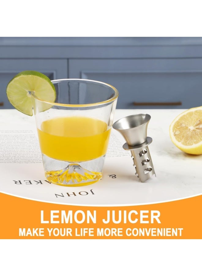 NANAO Manual Lemon Juicer, Two-Piece Stainless Steel Manual Screw Juicer, 304 Food-grade Portable And Durable, Do Not Hurt Your Hands, Convenient And Practical, For Squeezing Limes, Oranges, Various Fruits - Image 2