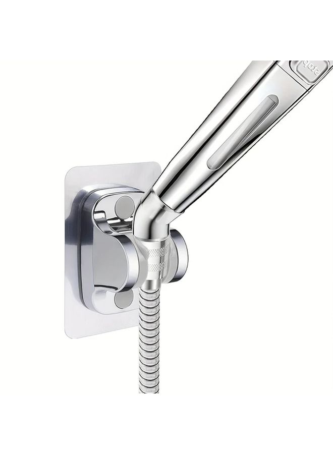 Silvery Adjustable 135 Degree Shower Head With Flexible Hose Handheld Bathtub No Electricity - Image 5