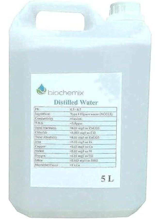 ماء مقطر من بيوكيميكس ٥ لتر
