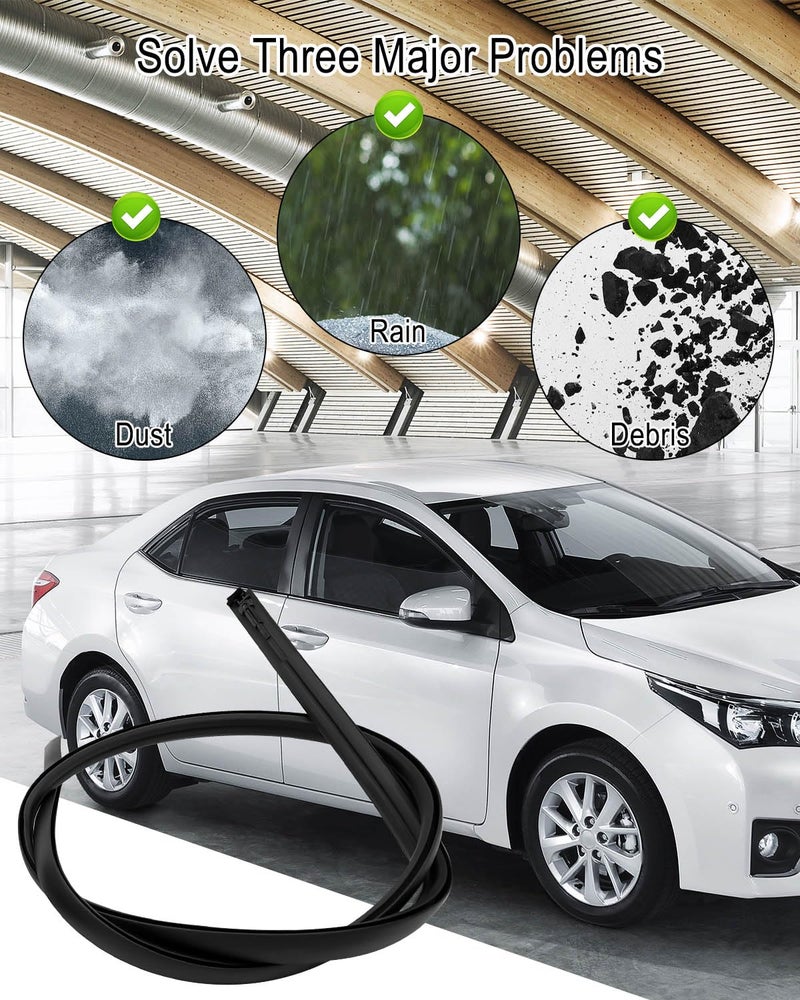 ULZOZN Roof Trim Molding Kit Sealing Strip Compatible with Toyota Corolla 2009-2013 Replace 75555-02110 75556-02120, Left and Right - Image 3