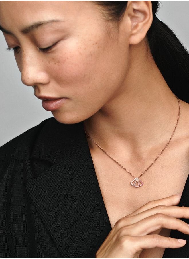 Pandora Violet Pandora Pink Fan Collier Necklace  - Image 2