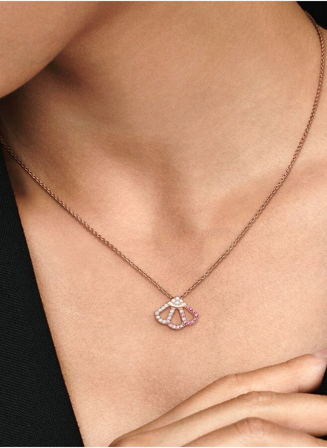Pandora Violet Pandora Pink Fan Collier Necklace  - Image 3