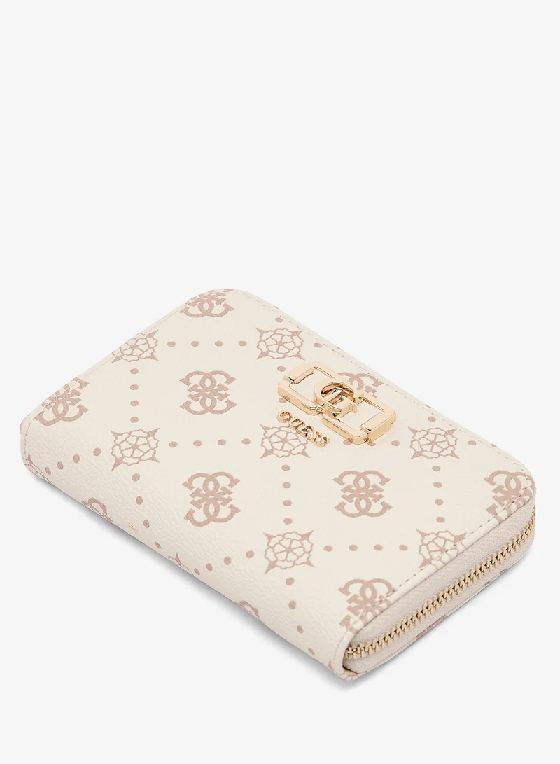 Guess Emelie Logo Medium Zip Around Bi-Fold Wallet