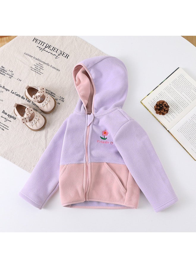 Children's Wear Girls' Baby Autumn And Winter Casual Sports Jacket Toddler Warm Versatile Hoodie Trendy - Image 2
