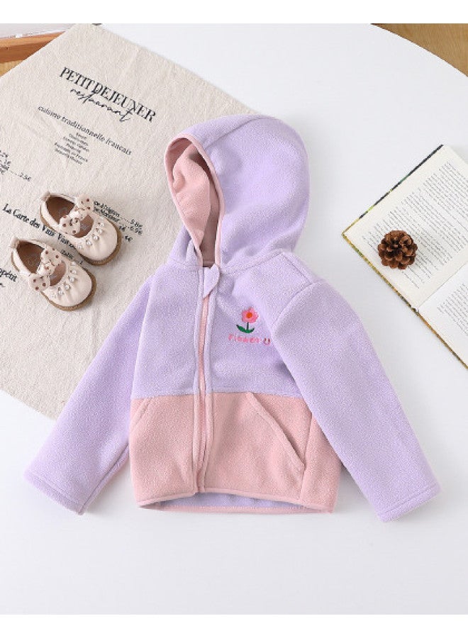 Children's Wear Girls' Baby Autumn And Winter Casual Sports Jacket Toddler Warm Versatile Hoodie Trendy - Image 1
