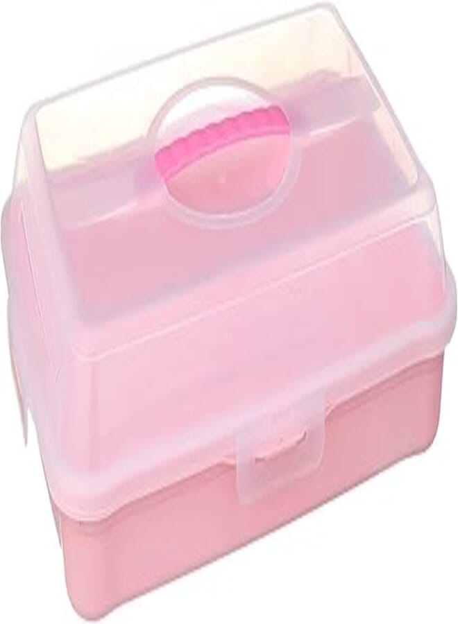 Lamsa Plast Touch blast plastic cake case with lid - multi color