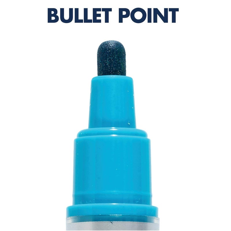 Quartet أقلام ماركر جافة للسبورة الزجاجية من كوارتيه، متميزة، طرف دائري، ألوان متنوعة، 6 عبوات (79556) - Image 4