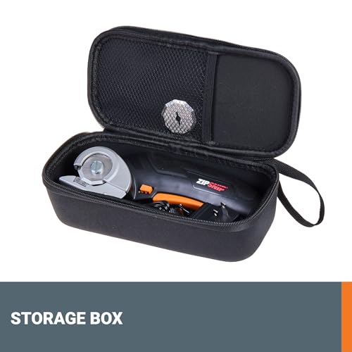 Worx Zipsnip Cordless Electric Scissors, Rechargeable Cardboard Box Cutter, 4V Powerful Fabric Scissors with 2 Safety Blades & Storage Bag WX082L.2 - Image 2