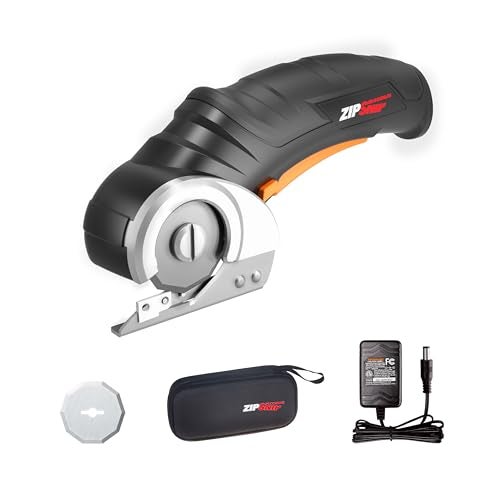 Worx Zipsnip Cordless Electric Scissors, Rechargeable Cardboard Box Cutter, 4V Powerful Fabric Scissors with 2 Safety Blades & Storage Bag WX082L.2 - Image 1