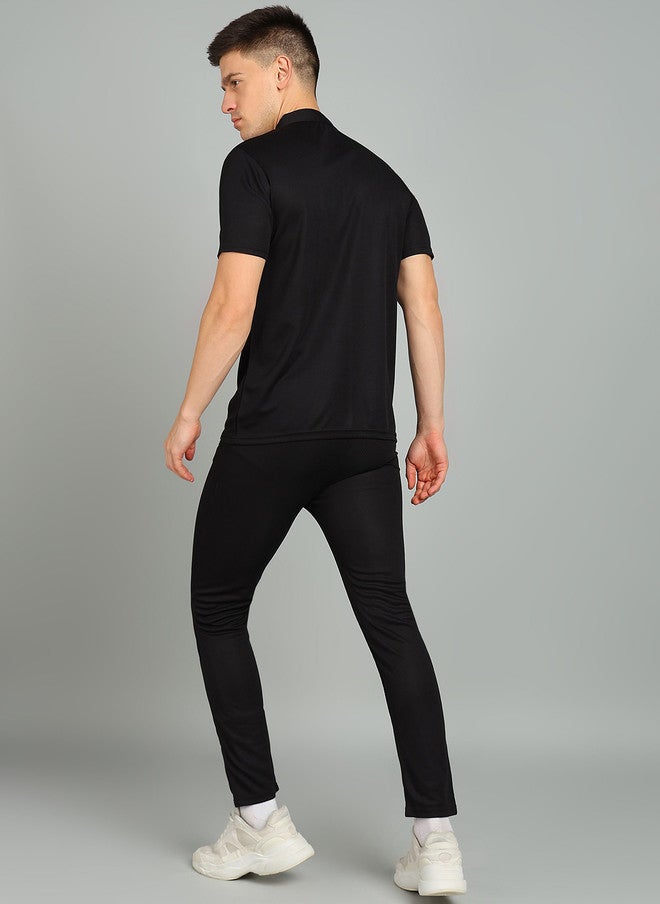 PREEN Self Design Black T-Shirt and Trousers Co-Ords - Image 5