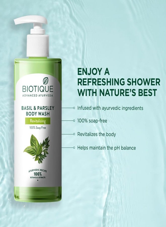 Biotique Basil & Parsley Revitalizing Body Wash 300ml - Image 5