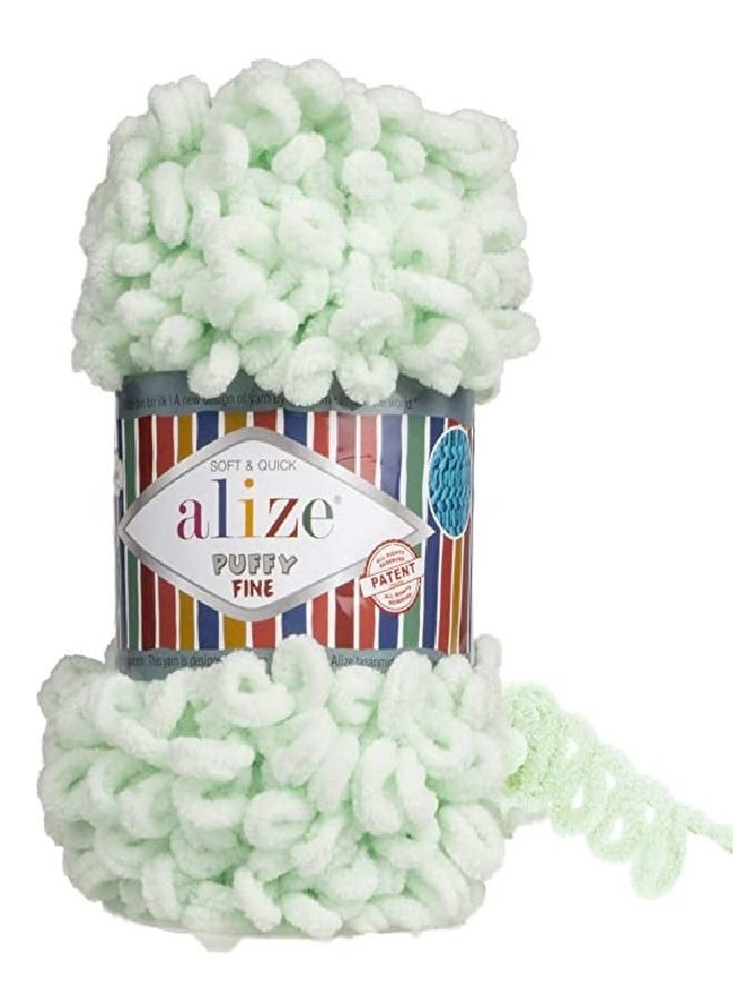 ALIZE PUFFY FINE HAND KNITTING YARN COLOR NO.464 (PACK OF 3PCS)