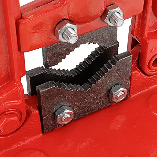 MUKLEI Heavy Duty Pipe Vice - 0.4 to 2.4 Inches Capacity, Forged Bench Yoke Vise Threader for Cutting & Fixing Pipes 10 to 60mm - Image 3