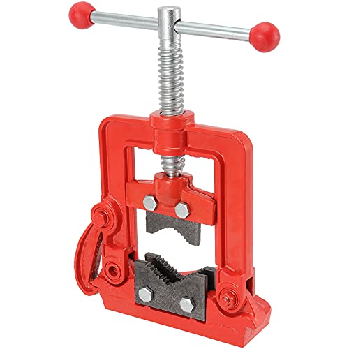 MUKLEI Heavy Duty Pipe Vice - 0.4 to 2.4 Inches Capacity, Forged Bench Yoke Vise Threader for Cutting & Fixing Pipes 10 to 60mm - Image 5