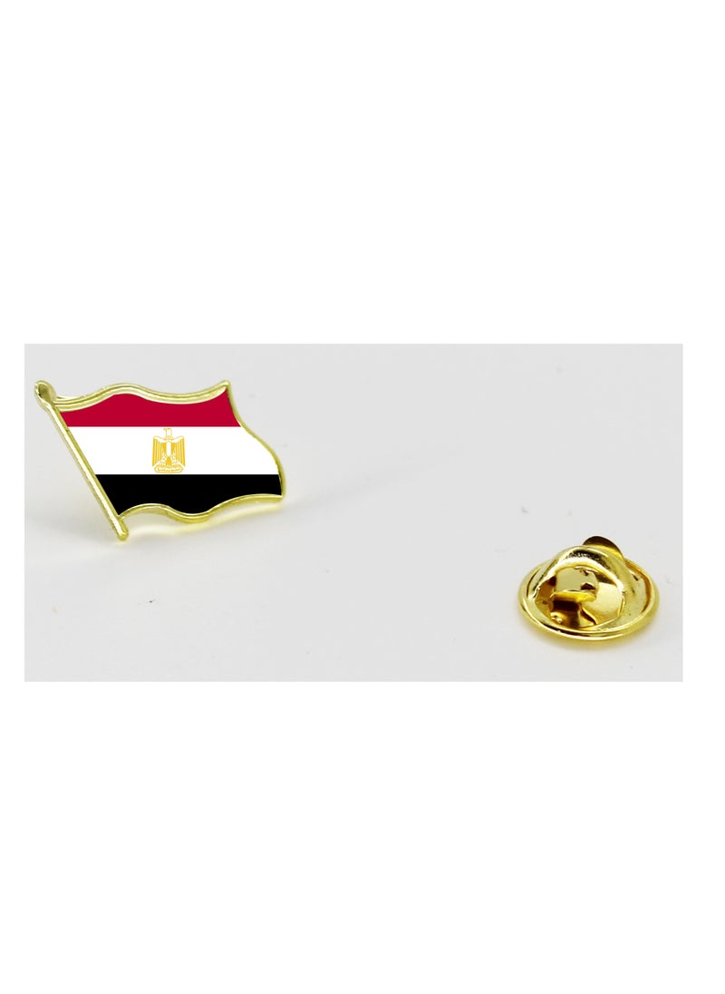 PRINTSHOP4ME - Egypt National Flag Lapel Pins and Brooch Badge to show your patriotism for Egypt (Flag Badge) - Image 1