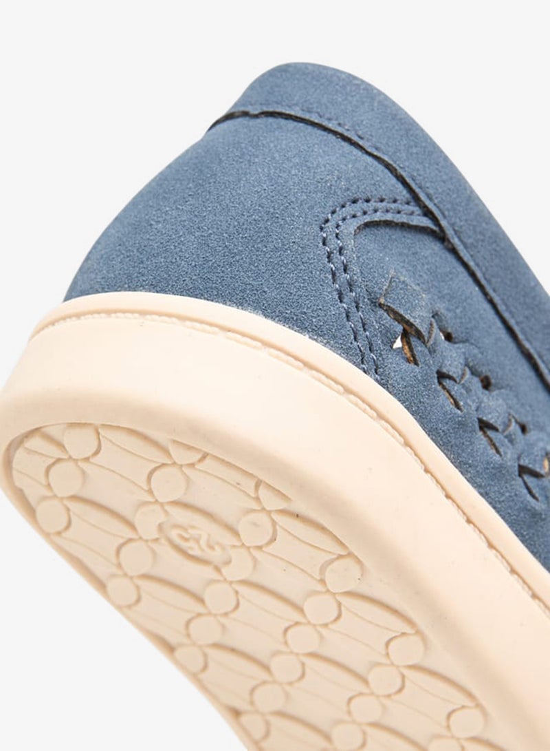 Barefeet Boys Weave Textured Loafers With Hook And Loop Closure Ramadan Collection - Image 5