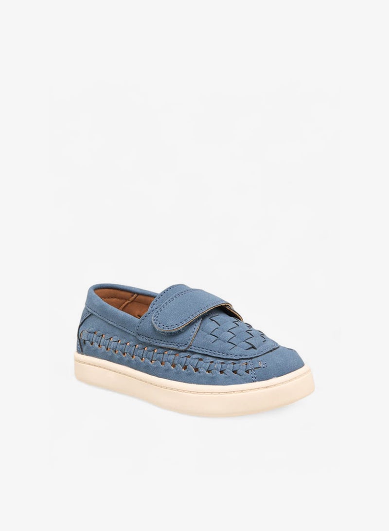 Barefeet Boys Weave Textured Loafers With Hook And Loop Closure Ramadan Collection - Image 3