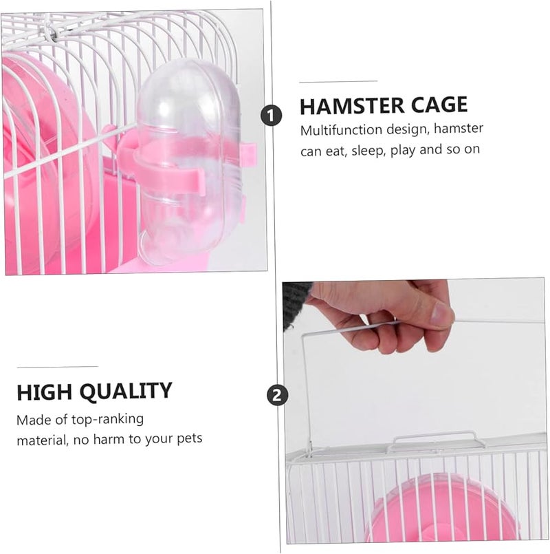Small Portable Hamster Cage Running Wheel For Guinea Pigs And Hamsters Pet Toy Accessory - Image 5