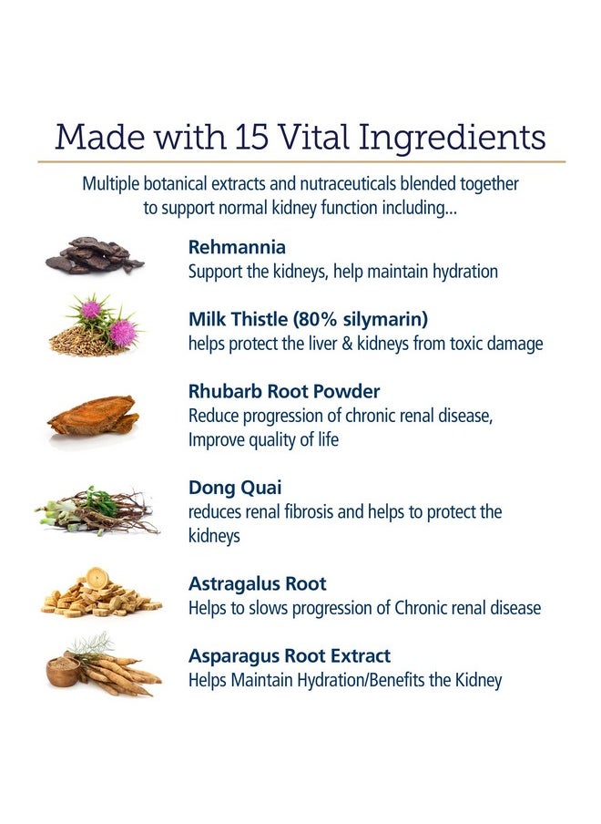 Rx Vitamins Rx Renal Canine Kidney Support For Dogs  Milk Thistle Extract, Green Tea, & Cordyceps Capsules For Dogs  Dog Kidney Support Supplement  120 Ct  - Image 4
