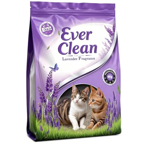 Ever Clean Lavender Aroma Cat Litter – 5 KG Pack | Super Fast Clumping, Fresh Floral Scent, 99% Dust-Free, Long-Lasting Odor Control - Image 1