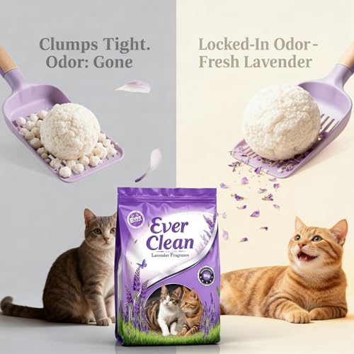 Ever Clean Lavender Aroma Cat Litter – 5 KG Pack | Super Fast Clumping, Fresh Floral Scent, 99% Dust-Free, Long-Lasting Odor Control - Image 4