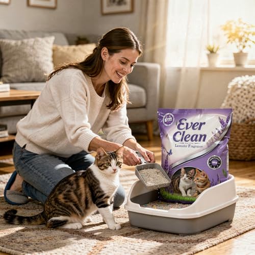 Ever Clean Lavender Aroma Cat Litter – 5 KG Pack | Super Fast Clumping, Fresh Floral Scent, 99% Dust-Free, Long-Lasting Odor Control - Image 2