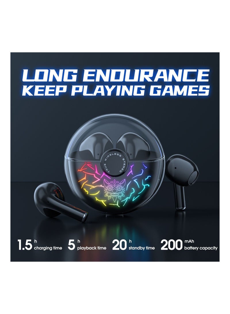 onikuma T35 Bluetooth 5.1 Gaming Earbuds 60ms Latency Active Noise Reduction Fast Charging Earphone - Image 3