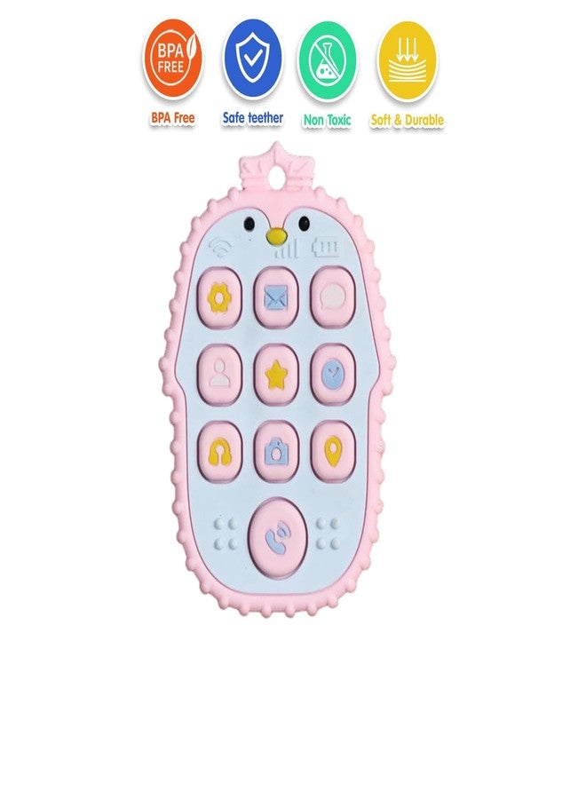 Ashmen Silicon Mobile Teether: Soft Silicone Remote Toy Baby Toys for 6 to 12 Months | BPA-Free Teething Toys for Babies and Toddlers | Biting Skills, Color & Shape Recognition- Multicolor - Image 5