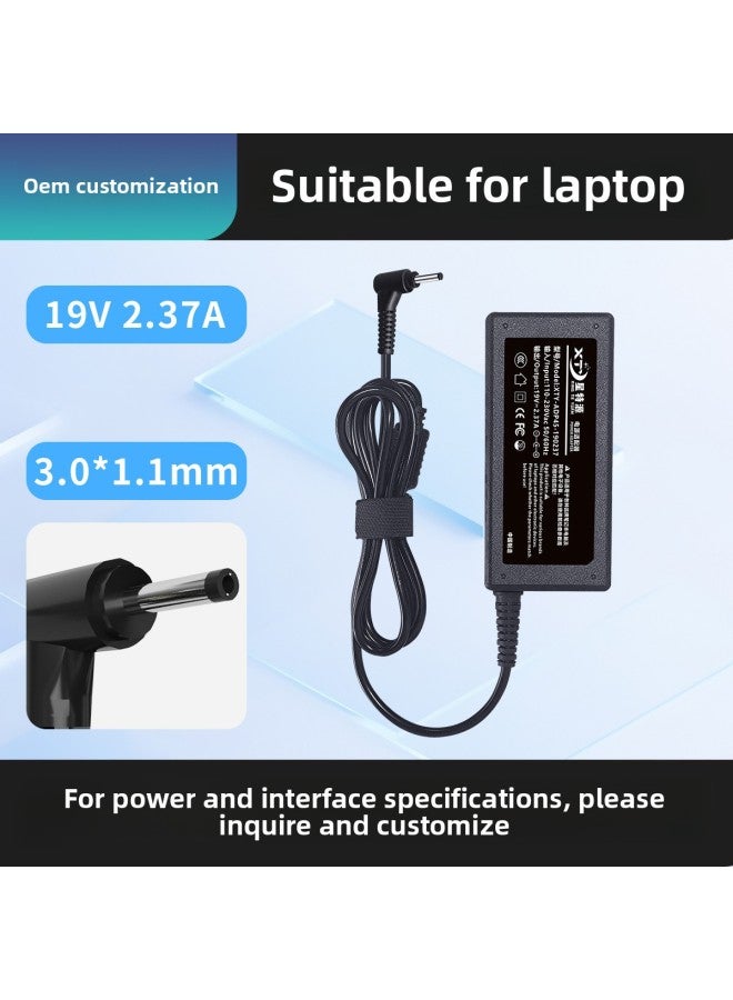 Notebook PoWer Adapter 90W Suitable For Acer Computer 65W Interface DC5.5 * 1.7mm-Color:09 Model 19V2.37A 3.0*1.1+ Power Cord