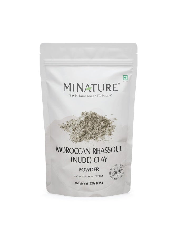 minature Moroccan Rhassoul Nude (Ghassoul) Clay Powder 227g (8oz) |Premium Face Mask & Hair Cleanser | DIY Cosmetics |Skin & Hair Care - Image 1