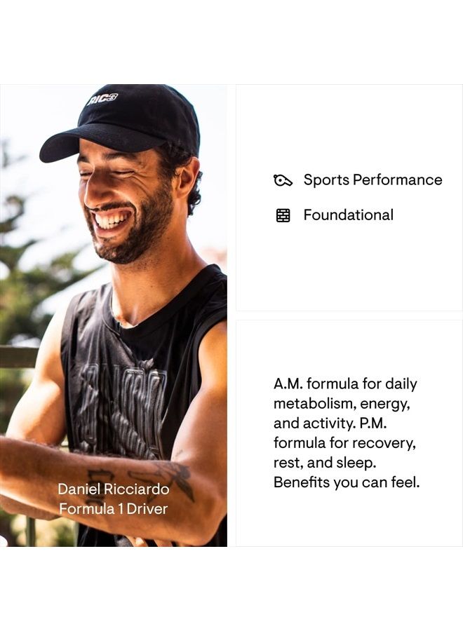 Thorne Research Thorne Multi-Vitamin Elite - Daily Nutritional Supplement - AM Formula Supports Cellular Energy Production and PM Formula Supports Restful Sleep - Gluten-Free, Dairy-Free - 180 Capsules - 30 Servings - Image 4