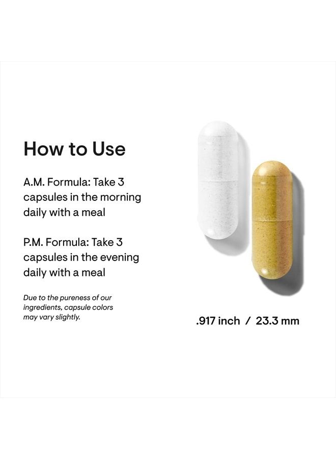 Thorne Research Thorne Multi-Vitamin Elite - Daily Nutritional Supplement - AM Formula Supports Cellular Energy Production and PM Formula Supports Restful Sleep - Gluten-Free, Dairy-Free - 180 Capsules - 30 Servings - Image 3