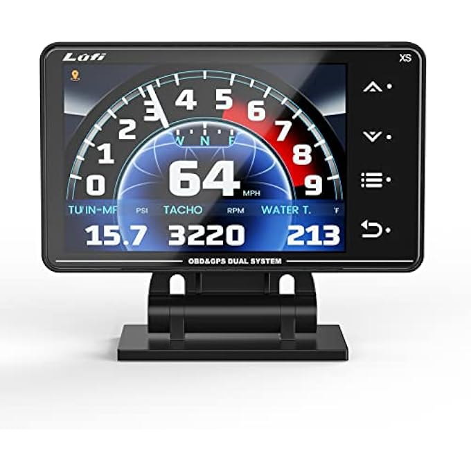 Lufi Xs Obd2 Gauge Display Gps SpeedometerCar Inclinometer Boost Gauge Rpm Meter Heads Up Display For CarMultifunction Digital Gauge Cluster - Image 1