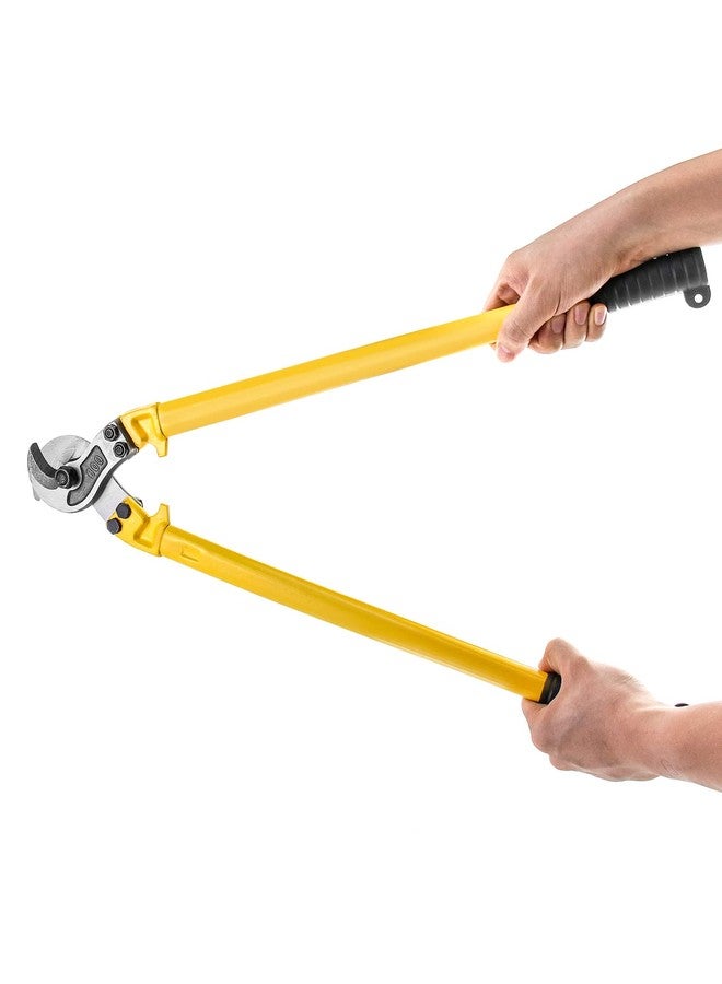 كيو دبليو او ار كي قاطع كابلات QWORK مقاس 24 بوصة - للكابلات الفولاذية الناعمة والصلبة والحبال السلكية - Image 5