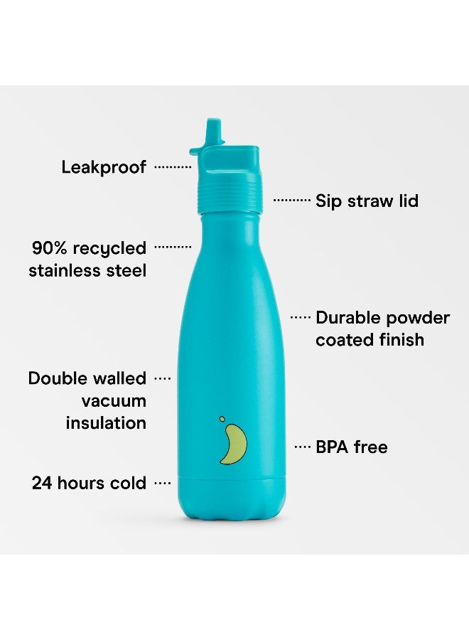 Chilly's | Water Bottle | Original Kids | 350ml | Aqua - Image 2