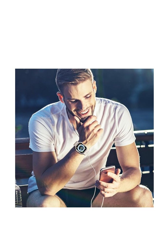 adhomax - New 2025 T800 Ultra Smart Watch, Series 8, Elegant Design 1.99", Infinite Display, Fitness Tracker, Heart Rate, Oxygen Monitor, Calls, Wireless Charging, Works With IOS, android for men, women - Image 1
