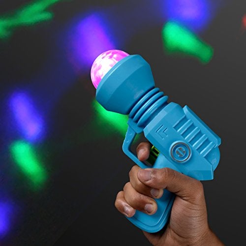 FlashingBlinkyLights Space Gun Cool Light Up Toy with LED Projecting Spinning Lights - Image 5
