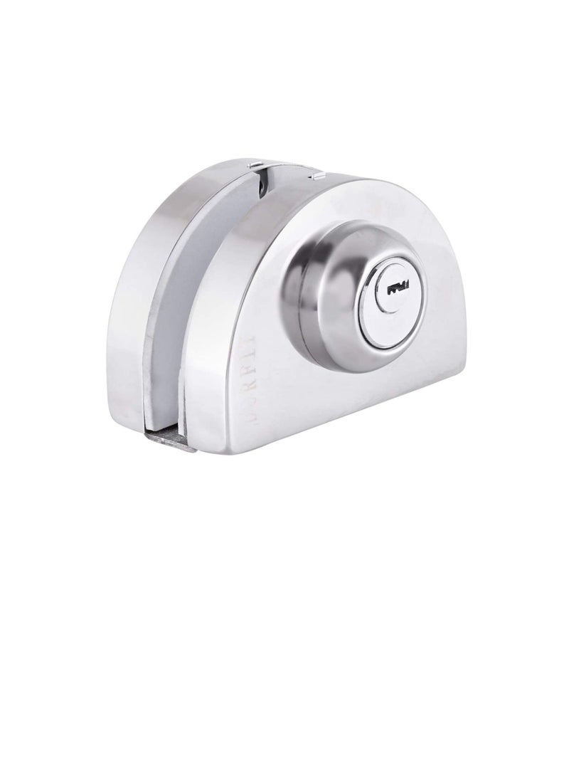 Generic Stainless Steel SUS 304 Glass Door Center Lock Key Plus Key Polish Stainless Steel Finish-DT010  - Image 3
