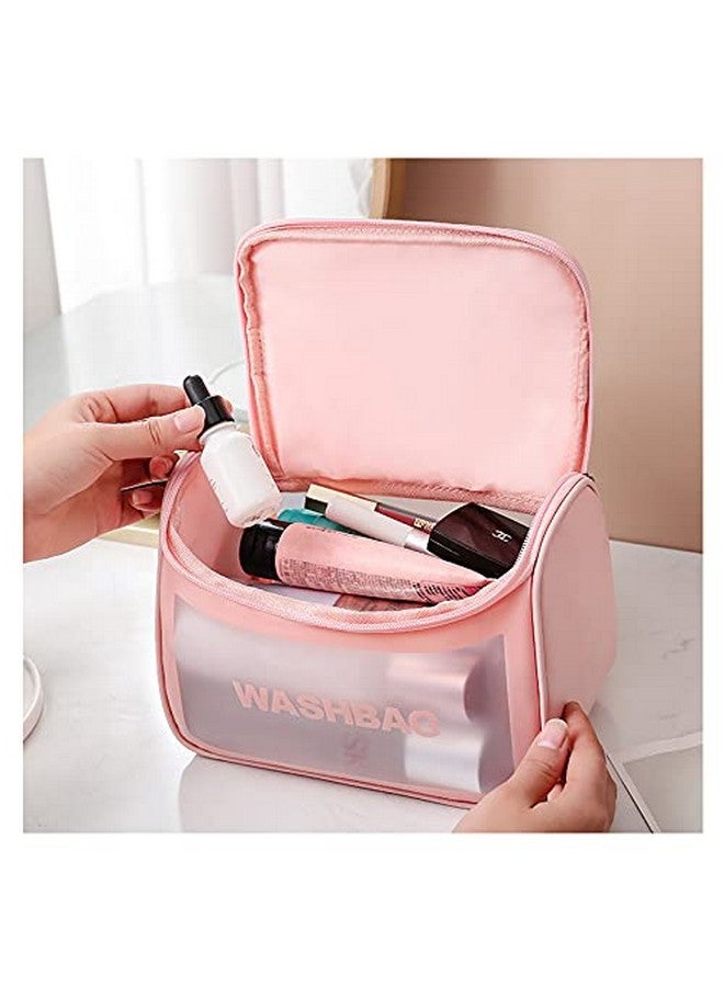 FLYNGO FLYNGO Multipurpose Cosmetic Organizer Bag Makeup Pouch for Women, and Girls for Travel (pink)  - Image 2