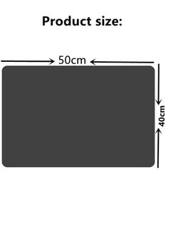Kutis 1-Piece Diatom Mud Drying Mat for Kitchen Countertop/Tea Room Drying Mat Dark Grey 50 x 40 Centimeter  - Image 5