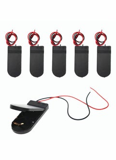 Excefore 2 x 3V CR2032 Button Coin Cell Battery Holder with Leads On Off Switch 6 Pcs  - Image 1