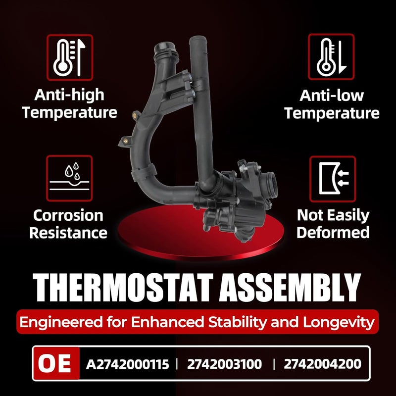 MITZONE Engine Coolant Thermostat for Mercedes-Benz - Image 4