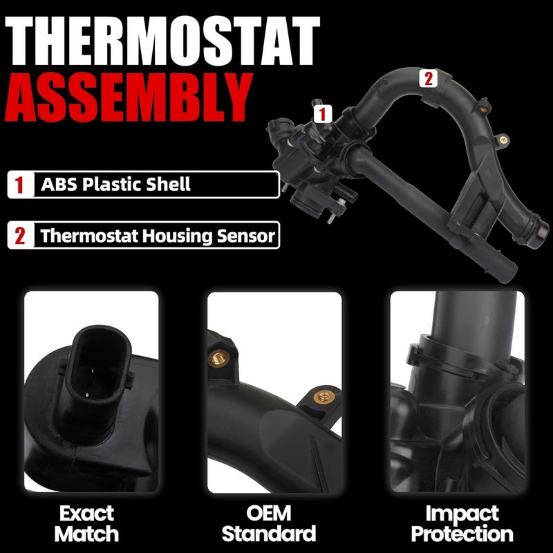 MITZONE Engine Coolant Thermostat for Mercedes-Benz - Image 3