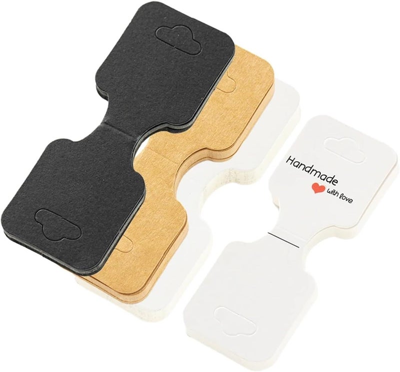 Foldable Kraft Jewelry Tags 200 Pack Display Cards For Necklace Bracelet DIY Color6 - Image 1