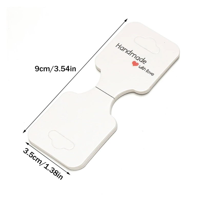Foldable Kraft Jewelry Tags 200 Pack Display Cards For Necklace Bracelet DIY Color6 - Image 4